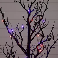 Nearly Natural 4ft Pre-Lit Halloween Twig Artificial Tree