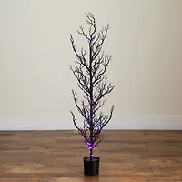 Nearly Natural 4ft Pre-Lit Halloween Twig Artificial Tree