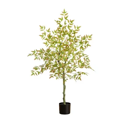 Nearly Natural 4ft Autumn Nandina Artificial Tree