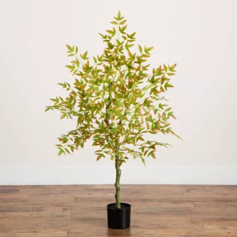 Nearly Natural 4ft Autumn Nandina Artificial Tree