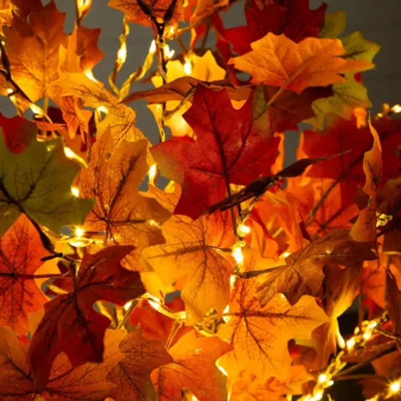Nearly Natural 4ft Autumn Maple Fall Artificial Tree