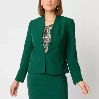 Black Label by Evan-Picone Womens Classic Fit Suit Jacket