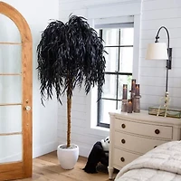 Nearly Natural 6ft Halloween Black Willow Artificial Tree
