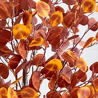 Nearly Natural 7ft Pre-Lit Autumn Eucalyptus Artificial Tree