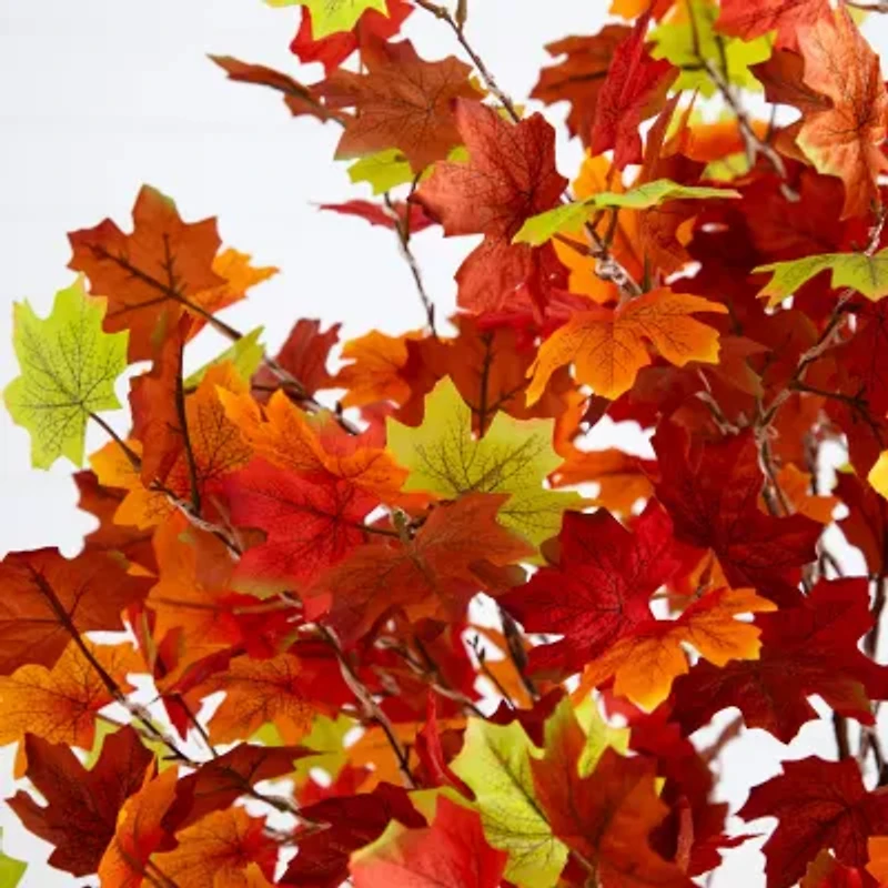 Nearly Natural 6ft Pre-Lit Autumn Maple Artificial Tree