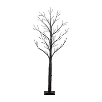 Nearly Natural 6ft Pre-Lit Halloween Twig Lighted Indoor Artificial Tree