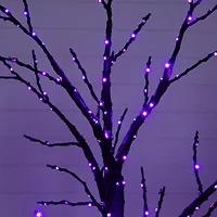 Nearly Natural 6ft Pre-Lit Halloween Twig Lighted Indoor Artificial Tree
