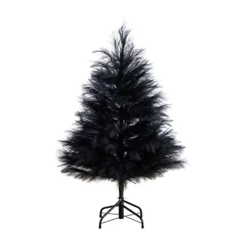 Nearly Natural Halloween Pampas Artificial Tree