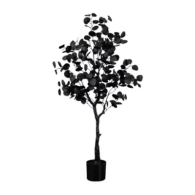 Nearly Natural 4ft Halloween Eucalyptus Artificial Tree