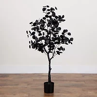 Nearly Natural 4ft Halloween Eucalyptus Artificial Tree
