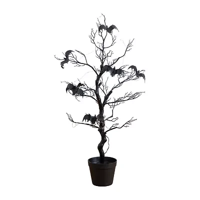 Nearly Natural 3ft Pre-Lit Halloween Twig Artificial Tree