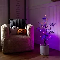 Nearly Natural 3ft Pre-Lit Halloween Twig Artificial Tree