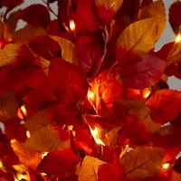 Nearly Natural 6ft Pre-Lit Autumn Artificial Tree