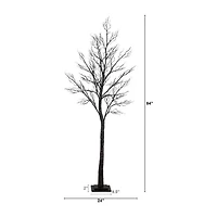 Nearly Natural Pre-Lit Halloween Minimalist Twig Artificial Tree