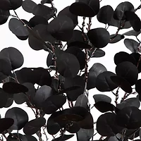 Nearly Natural 5ft Pre-Lit Black Eucalyptus Lighted Indoor Artificial Tree