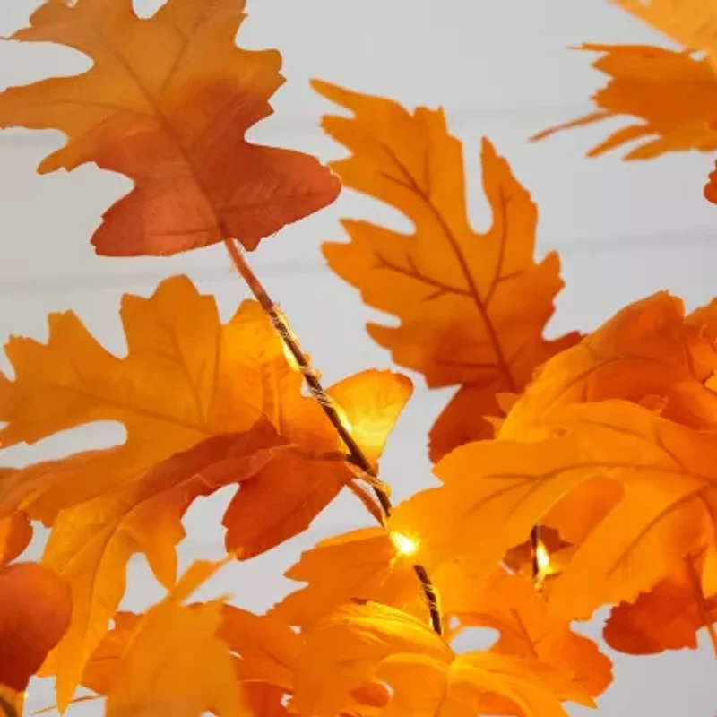 Nearly Natural 5ft Pre-Lit Autumn Maple Artificial Tree