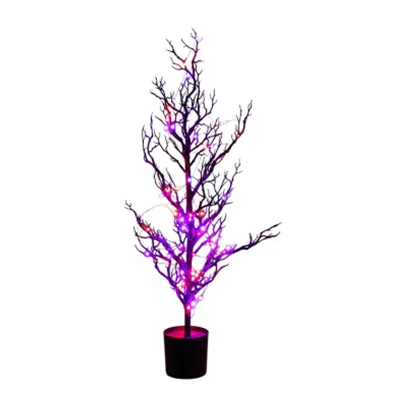 Nearly Natural 3ft Pre-Lit Halloween Twig Artificial Tree