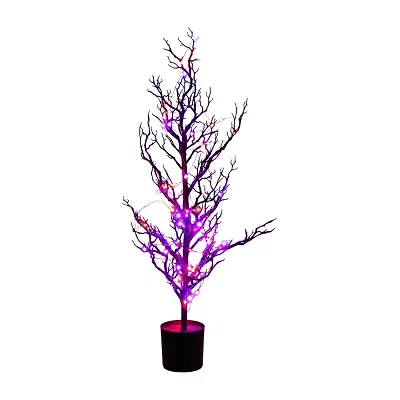Nearly Natural 3ft Pre-Lit Halloween Twig Artificial Tree