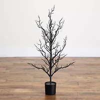 Nearly Natural 3ft Pre-Lit Halloween Twig Artificial Tree