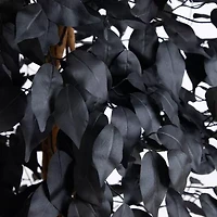 Nearly Natural 6ft Black Halloween Ficus Artificial Tree