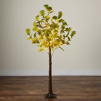 Nearly Natural 6ft Pre-Lit Autumn Oak Artificial Tree