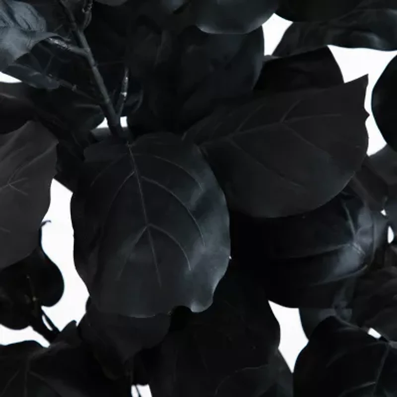 Nearly Natural 5ft Black Fiddle Leaf Artificial Tree