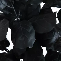 Nearly Natural 5ft Black Fiddle Leaf Artificial Tree