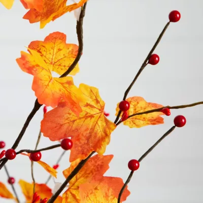 Nearly Natural 4ft Autumn Maple Fall Artificial Tree