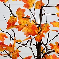 Nearly Natural 4ft Autumn Maple Fall Artificial Tree