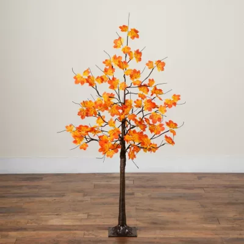 Nearly Natural 4ft Autumn Maple Fall Artificial Tree