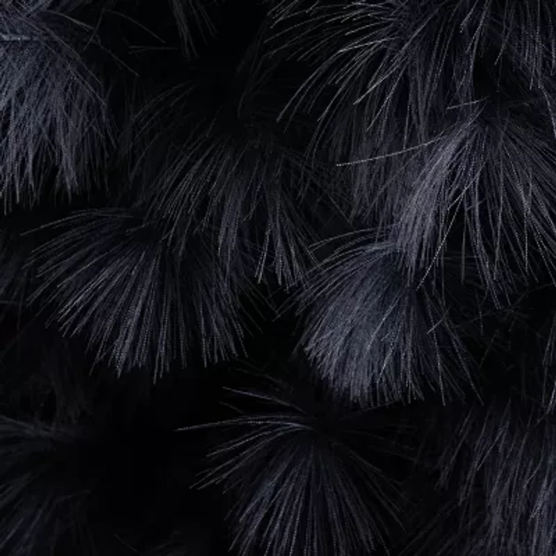 Nearly Natural 6ft Black Pampas Grass Artificial Tree