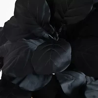 Nearly Natural 4ft Halloween Black Fiddle Leaf Artificial Tree