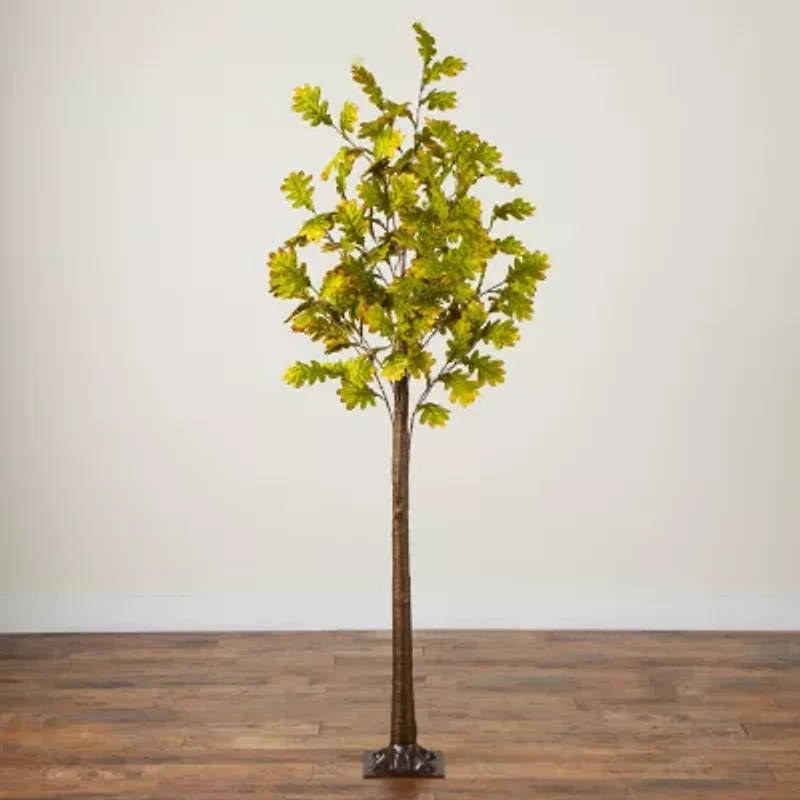 Nearly Natural 5ft Pre-Lit Autumn Oak Artificial Tree
