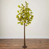 Nearly Natural 5ft Pre-Lit Autumn Oak Artificial Tree