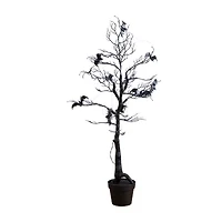 Nearly Natural 4ft Pre-Lit Halloween Twig Artificial Tree