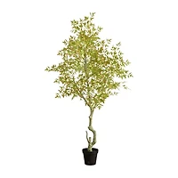Nearly Natural 7ft Autumn Nandina Artificial Tree