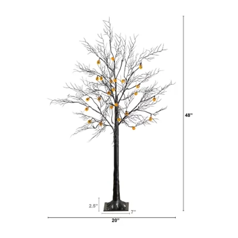 Nearly Natural 4ft Pre-Lit Halloween Artificial Tree