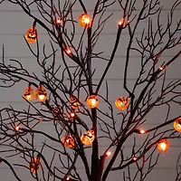 Nearly Natural 4ft Pre-Lit Halloween Artificial Tree