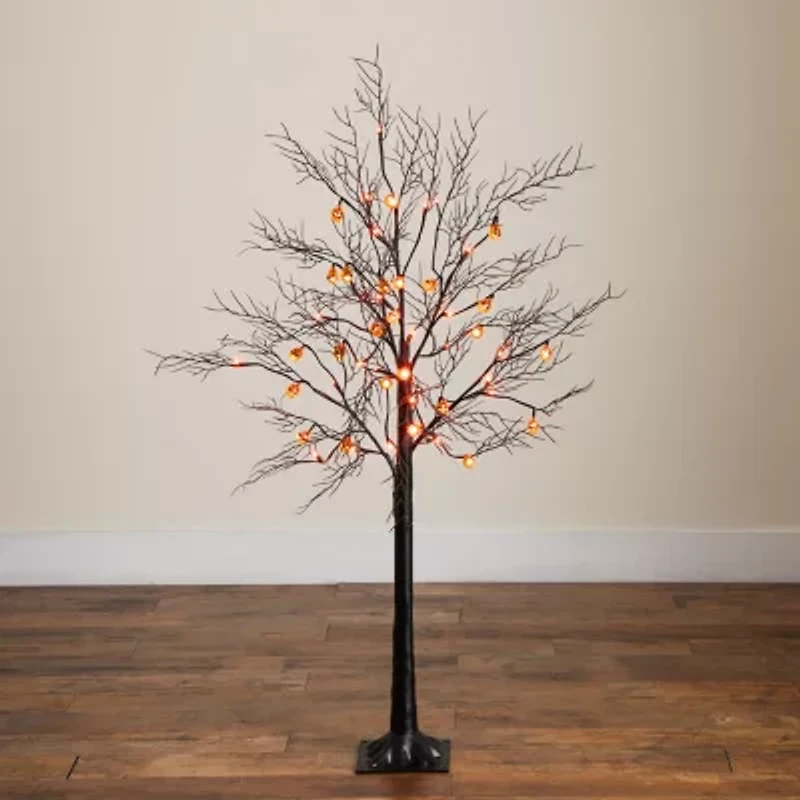Nearly Natural 4ft Pre-Lit Halloween Artificial Tree