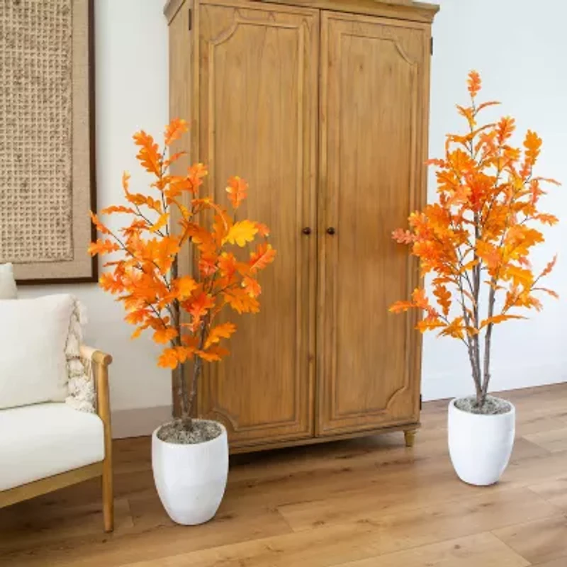 Nearly Natural 5ft Autumn Oak Artificial Tree