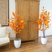 Nearly Natural 5ft Autumn Oak Artificial Tree