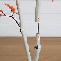 Nearly Natural 4ft Autumn Paper Birch Artificial Tree