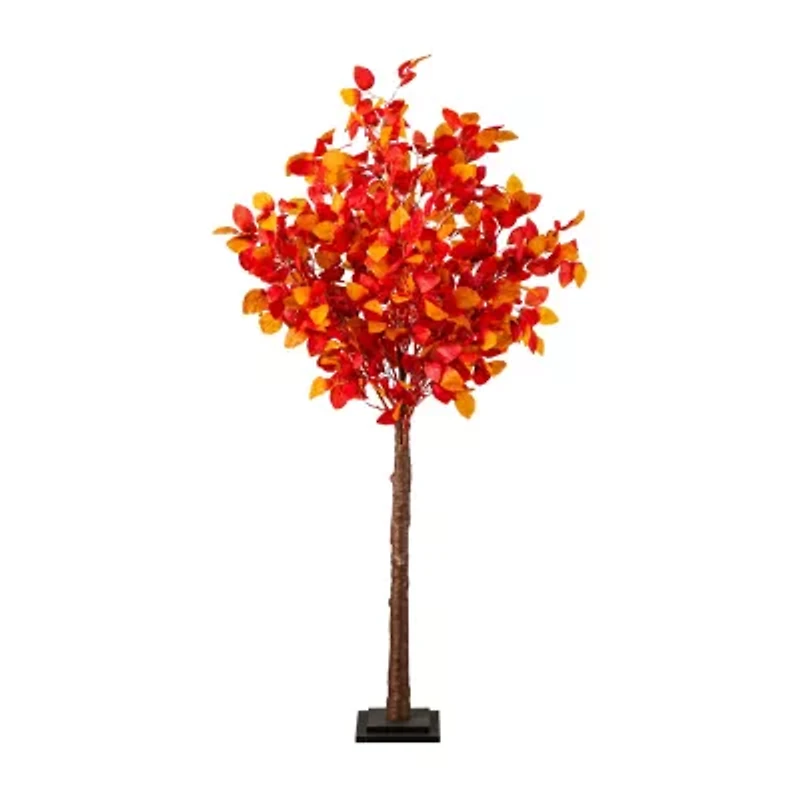 Nearly Natural 5ft Pre-Lit Autumn Artificial Tree