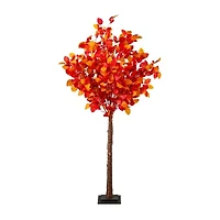 Nearly Natural 5ft Pre-Lit Autumn Artificial Tree
