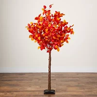 Nearly Natural 5ft Pre-Lit Autumn Artificial Tree