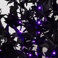 Nearly Natural 5ft Pre-Lit Black Maple Lighted Indoor Artificial Tree