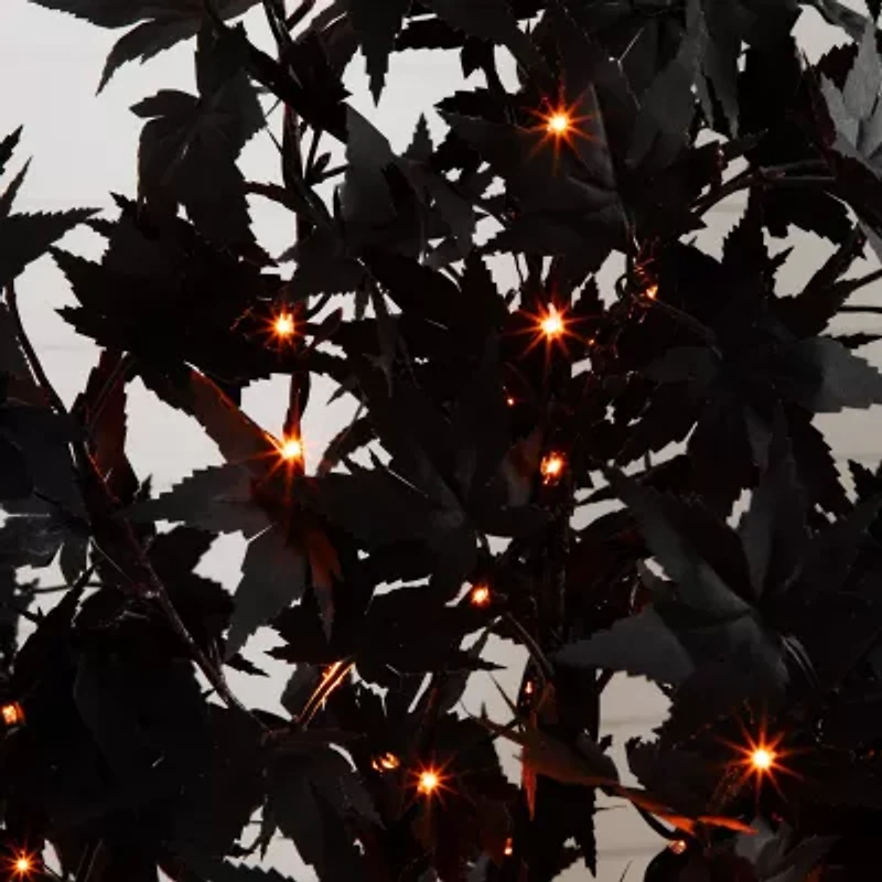 Nearly Natural 5ft Pre-Lit Black Maple Artificial Tree