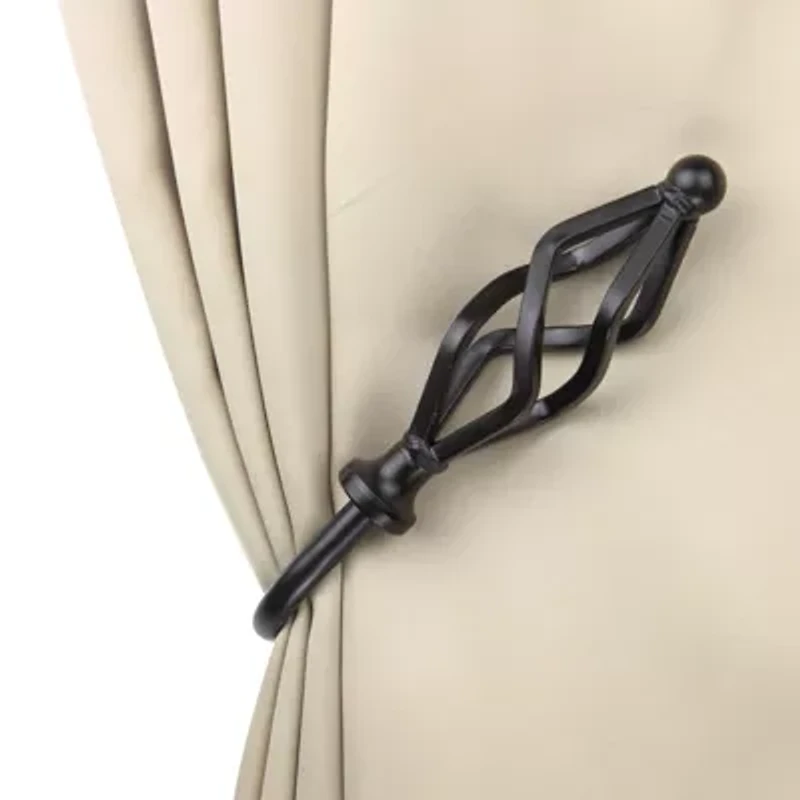 Rod Desyne Decorative Holdbacks with Marquise Finials