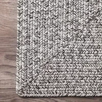 nuLoom Braided Lefebvre Salt and Pepper Rug
