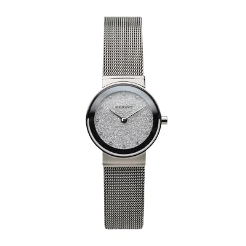 Bering Womens Silver Tone Stainless Steel Bracelet Watch 10126-0003